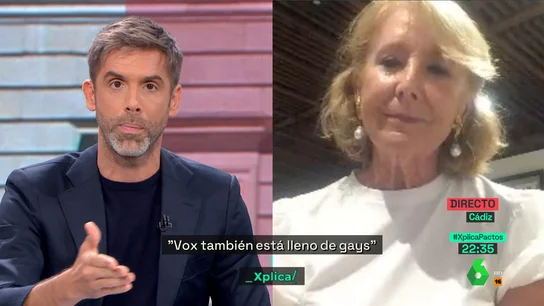 "Vox está lleno de gays, no les he oído nunca meterse con ellos": la sorprendente afirmación de Esperanza Aguirre "Vox está lleno de gays, no les he oído nunca meterse con ellos": la sorprendente afirmación de Esperanza Aguirre