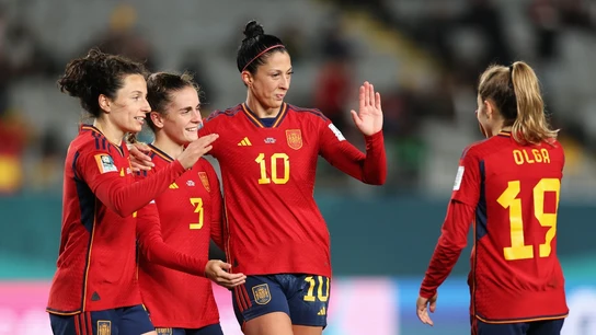 La selección de España celebra un gol La selección de España celebra un gol
