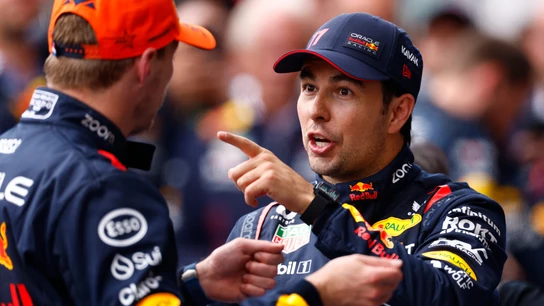 Max Verstappen y Sergio Pérez Max Verstappen y Sergio Pérez