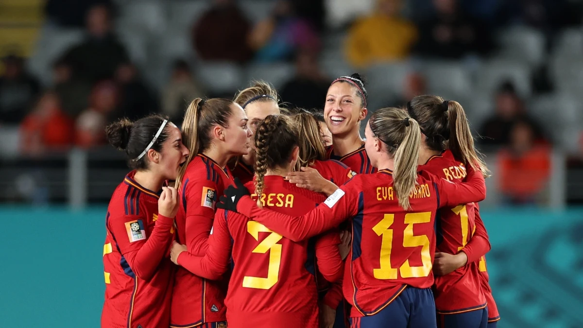 España, tras anotar un gol