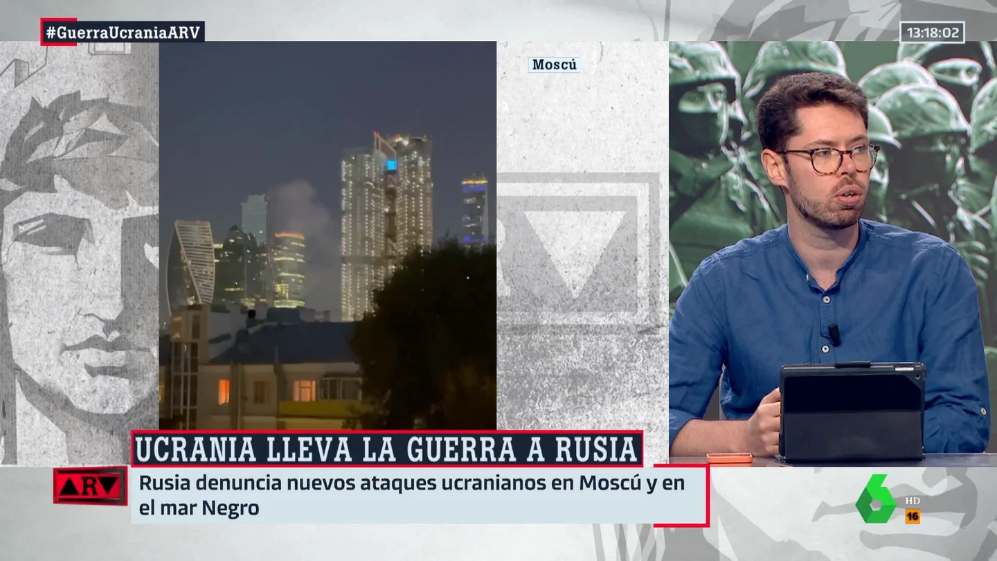El análisis de Fernando Arancón tras los ataques ucranianos a Rusia: "Las defensas rusas son como un queso gruyer" El análisis de Fernando Arancón tras los ataques ucranianos a Rusia: "Las defensas rusas son como un queso gruyer"