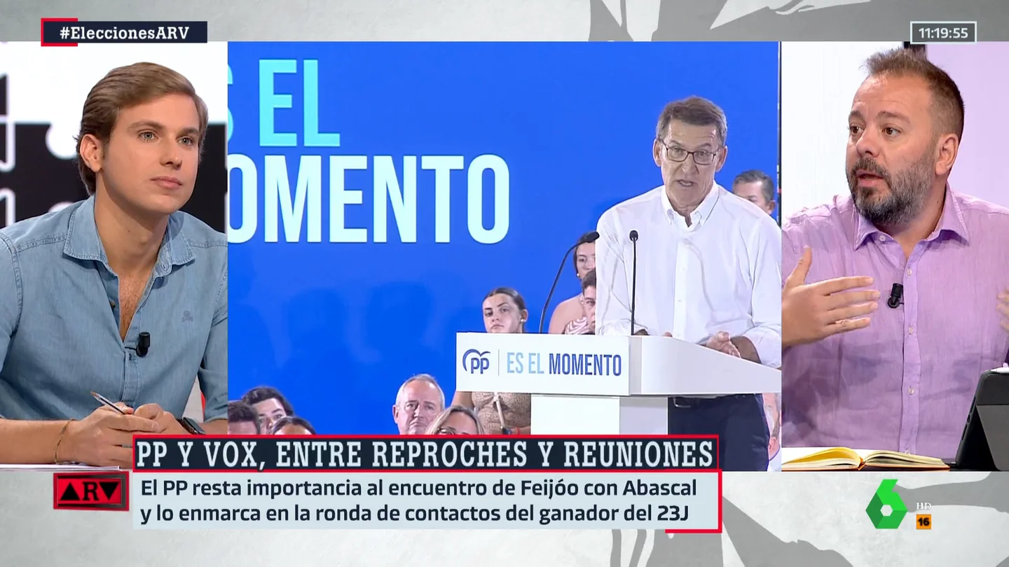 Maestre cree que el PP se "avergüenza" de su relación con Vox: "Saben que haciéndola pública no van a gobernar España" Maestre cree que el PP se "avergüenza" de su relación con Vox: "Saben que haciéndola pública no van a gobernar España"