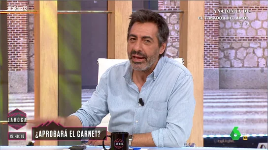 Juan del Val sobre el carnet de conducir y los hijos: "Te lo llevas un poquito a un descampado en un sitio donde no haya tráfico" Juan del Val sobre el carnet de conducir y los hijos: "Te lo llevas un poquito a un descampado en un sitio donde no haya tráfico"