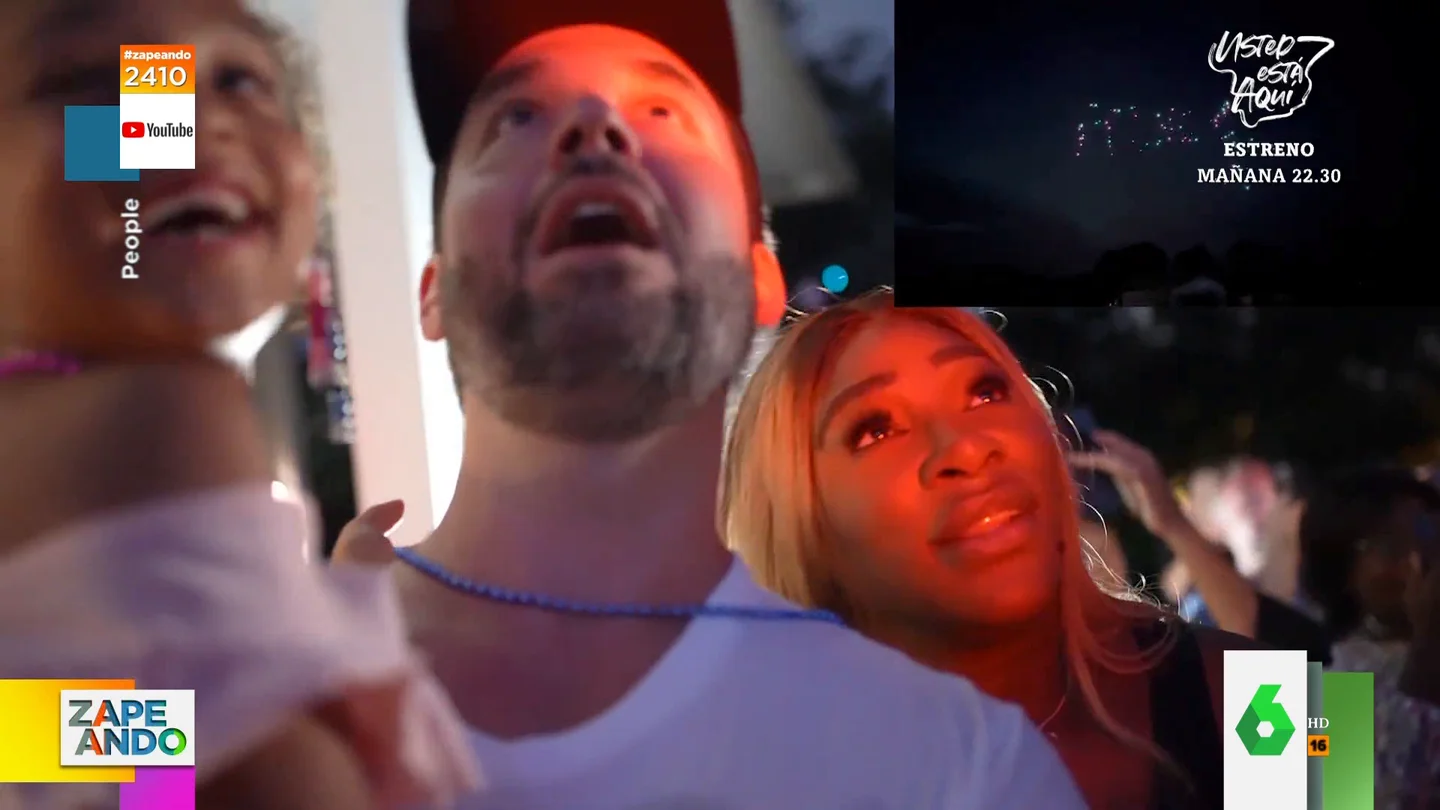 Un espectáculo con drones: así conocieron Serena Williams y su marido el sexo del bebé que esperan Un espectáculo con drones: así conocieron Serena Williams y su marido el sexo del bebé que esperan
