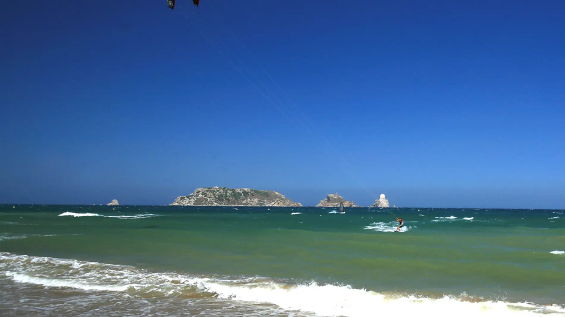 Kitesurf en las islas Medes Kitesurf en las islas Medes