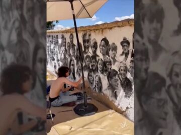 El pueblo de España que pinta a sus habitantes en un mural que se ha hecho viral en TikTok