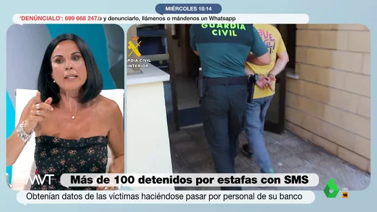 La contundente advertencia de Beatriz de Vicente sobre la estafa de los SMS: "Qué los bancos no tengan cara, tienen que pagar" La contundente advertencia de Beatriz de Vicente sobre la estafa de los SMS: "Qué los bancos no tengan cara, tienen que pagar"