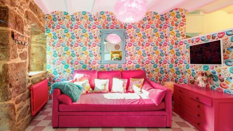 Sala de estar de la Casa de Barbie