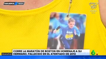 Corre la maratón de Boston en homenaje a su hermano que fue asesinado cuando tenía 8 años en el atentado de 2013