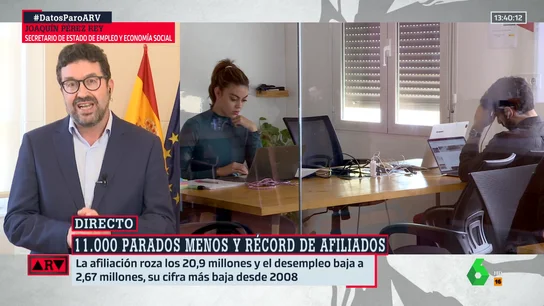 Joaquín Pérez Rey pone en valor los datos del paro: "Nuestro país se está desestacionalizando" Joaquín Pérez Rey pone en valor los datos del paro: "Nuestro país se está desestacionalizando"