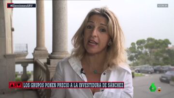 Yolanda Díaz en TVE sobre las lenguas cooficiales
