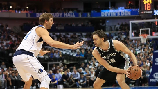 Dirk Nowitzki y Pau Gasol Dirk Nowitzki y Pau Gasol