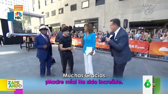 El increíble truco de El Mago Pop en pleno centro de Nueva York: "Me he quedado muerta" El increíble truco de El Mago Pop en pleno centro de Nueva York: "Me he quedado muerta"