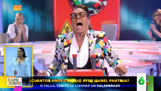 Los gritos de dolor de Torito al recibir calambrazos en Zapeando: "¿Cómo puede ser que me llegue al culo?" Los gritos de dolor de Torito al recibir calambrazos en Zapeando: "¿Cómo puede ser que me llegue al culo?"