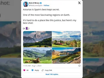 Un joven estadounidense se rinde a una comunidad de España: "Es una de las regiones más fascinantes de la tierra" Un joven estadounidense se rinde a una comunidad de España: "Es una de las regiones más fascinantes de la tierra"