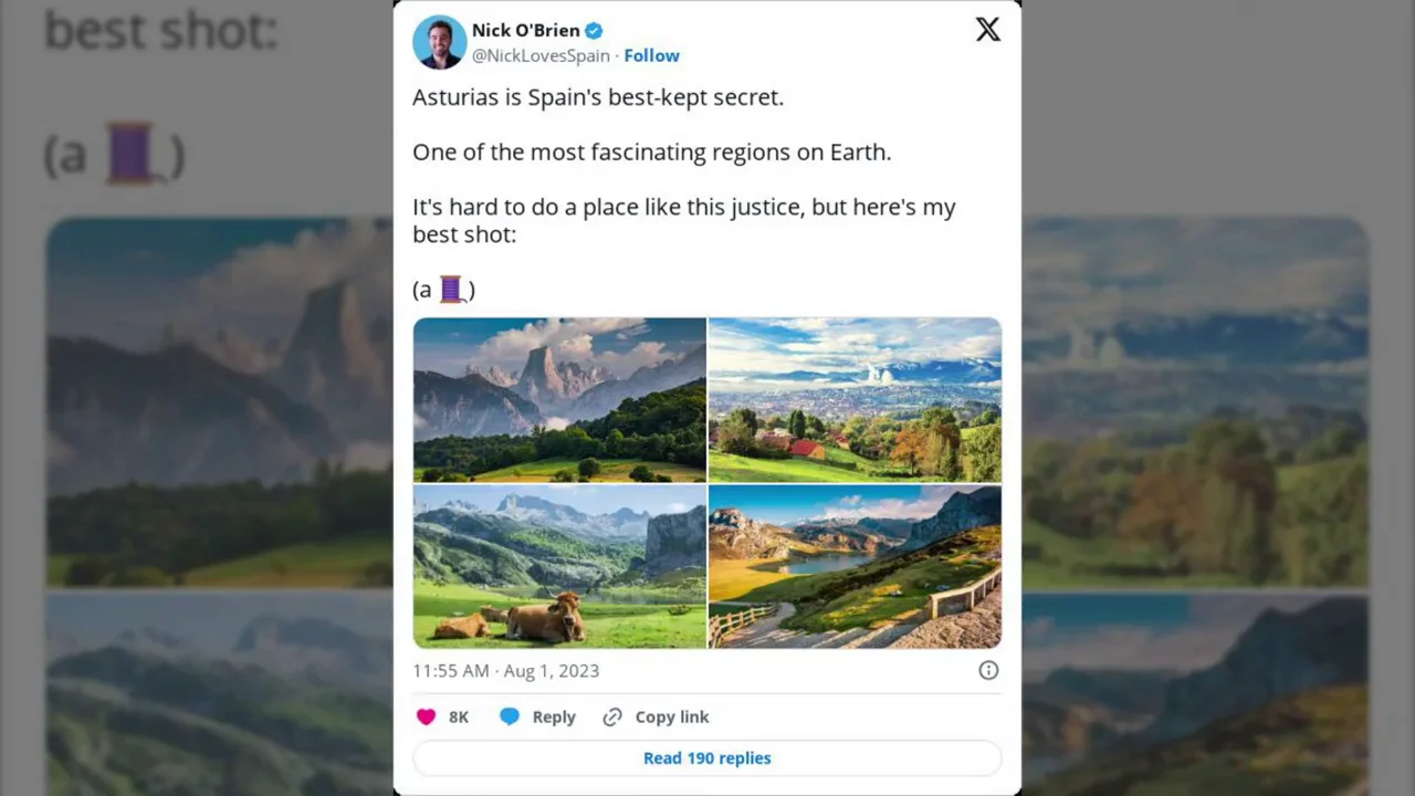 Un joven estadounidense se rinde a una comunidad de España: "Es una de las regiones más fascinantes de la tierra" Un joven estadounidense se rinde a una comunidad de España: "Es una de las regiones más fascinantes de la tierra"