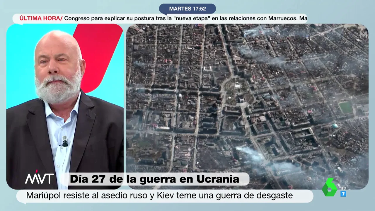 El último análisis de Ramón Lobo sobre la guerra en Ucrania en el plató de Más Vale Tarde