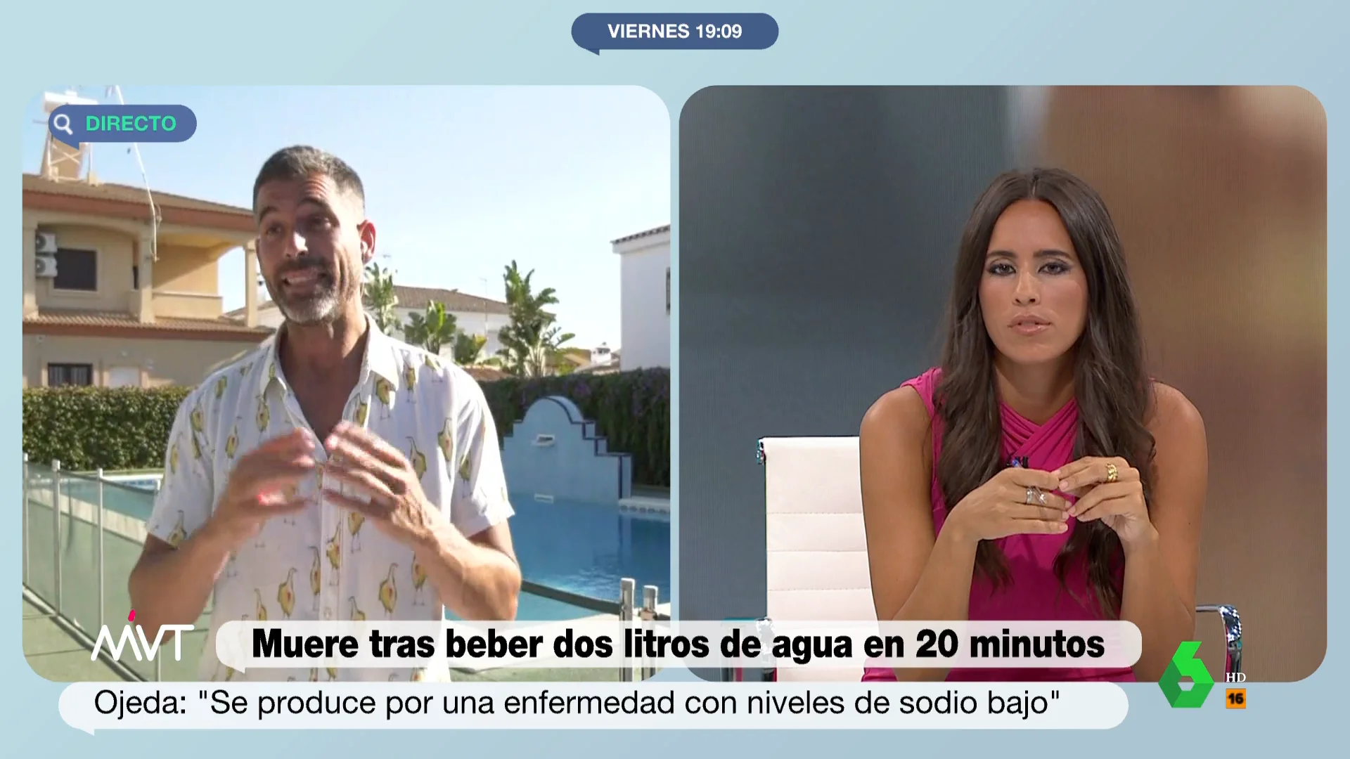 Pablo Ojeda explica cómo y por qué murió una mujer al beber mucha agua de golpe