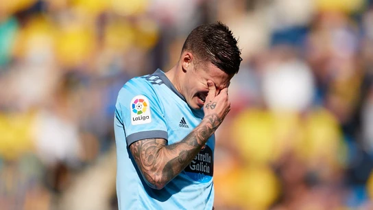 Santi Mina, en un partido con el Celta Santi Mina, en un partido con el Celta
