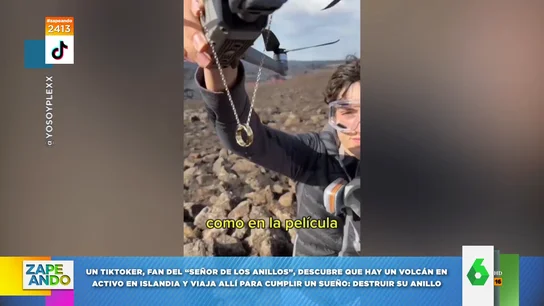 El tiktoker YoSoyPlex quema su anillo en un volcán al más puro estilo del Señor de los Anillos El tiktoker YoSoyPlex quema su anillo en un volcán al más puro estilo del Señor de los Anillos