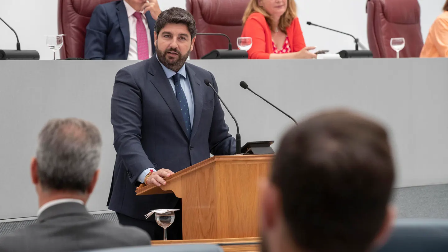 El presidente en funciones de la Comunidad de Murcia, Fernando López Miras El presidente en funciones de la Comunidad de Murcia, Fernando López Miras
