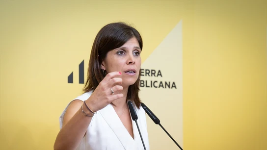 La portavoz de Esquerra Republicana (ERC) en el Parlamento de Cataluña, Marta Vilalta ERC promete ser "razonable, pero exigente" y avisa al PSOE de que no aceptará "chantajes"