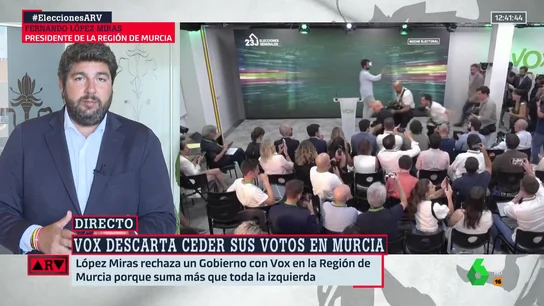¿Qué acuerdos programáticos le ha propuesto el PP a Vox en Murcia? López Miras responde ¿Qué acuerdos programáticos le ha propuesto el PP a Vox en Murcia? López Miras responde