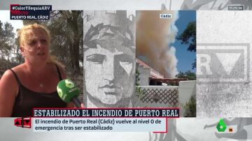 La unión de los vecinos contra el fuego deja una imagen de solidaridad en Puerto Real: "--"