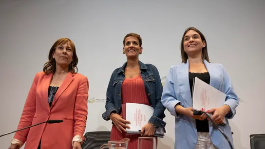 Uxue Barkos, María Chivite y Begoña Alfaro Uxue Barkos, María Chivite y Begoña Alfaro
