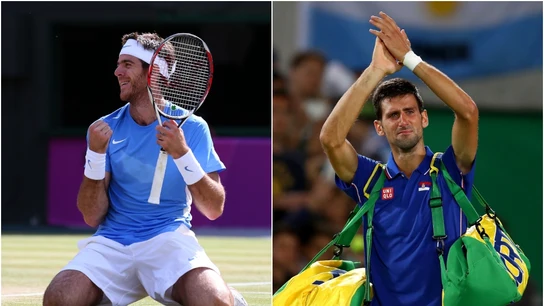 Djokovic y Del Potro Djokovic y Del Potro