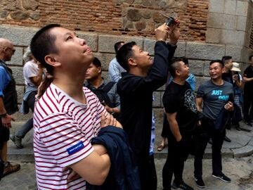 Un grupo de turistas chinos en Toledo, en una imagen de archivo