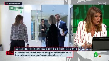 María Claver, sobre la renuncia de Espinosa de los Monteros: "Es el primer paso para la desarticulación de Vox"