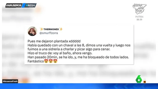 Una chica cuenta en Twitter cómo su cita la ha dejado plantada con el truco de 'ir al servicio': "Se ha ido y me ha bloqueado" Una chica cuenta en Twitter cómo su cita la ha dejado plantada con el truco de 'ir al servicio': "Se ha ido y me ha bloqueado"