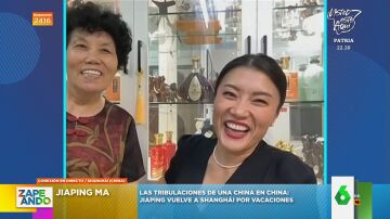 "¡Qué linda!": Jiaping presenta a su madre en directo desde Shanghái