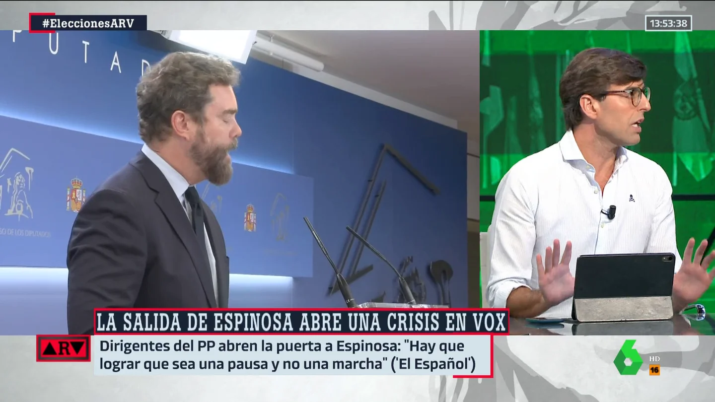 Pablo Montesinos aclara si ve factible que Espinosa de los Monteros acabe en el PP Pablo Montesinos aclara si ve factible que Espinosa de los Monteros acabe en el PP