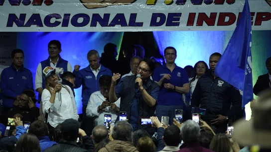 Fernando Villavicencio, durante un mitin Fernando Villavicencio, durante un mitin