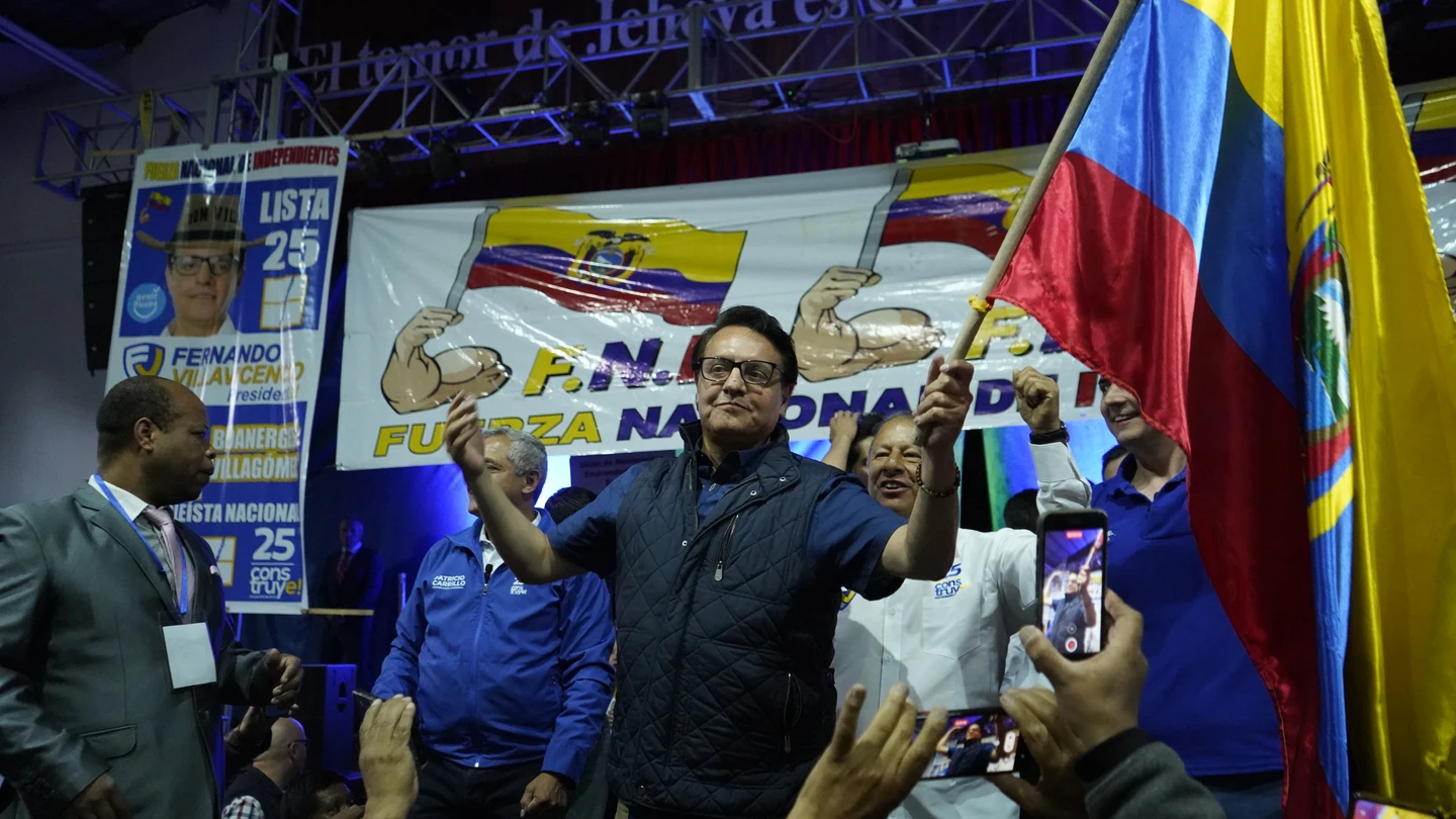 Fernando Villavicencio, minutos antes de ser asesinado en Ecuador Fernando Villavicencio, minutos antes de ser asesinado en Ecuador