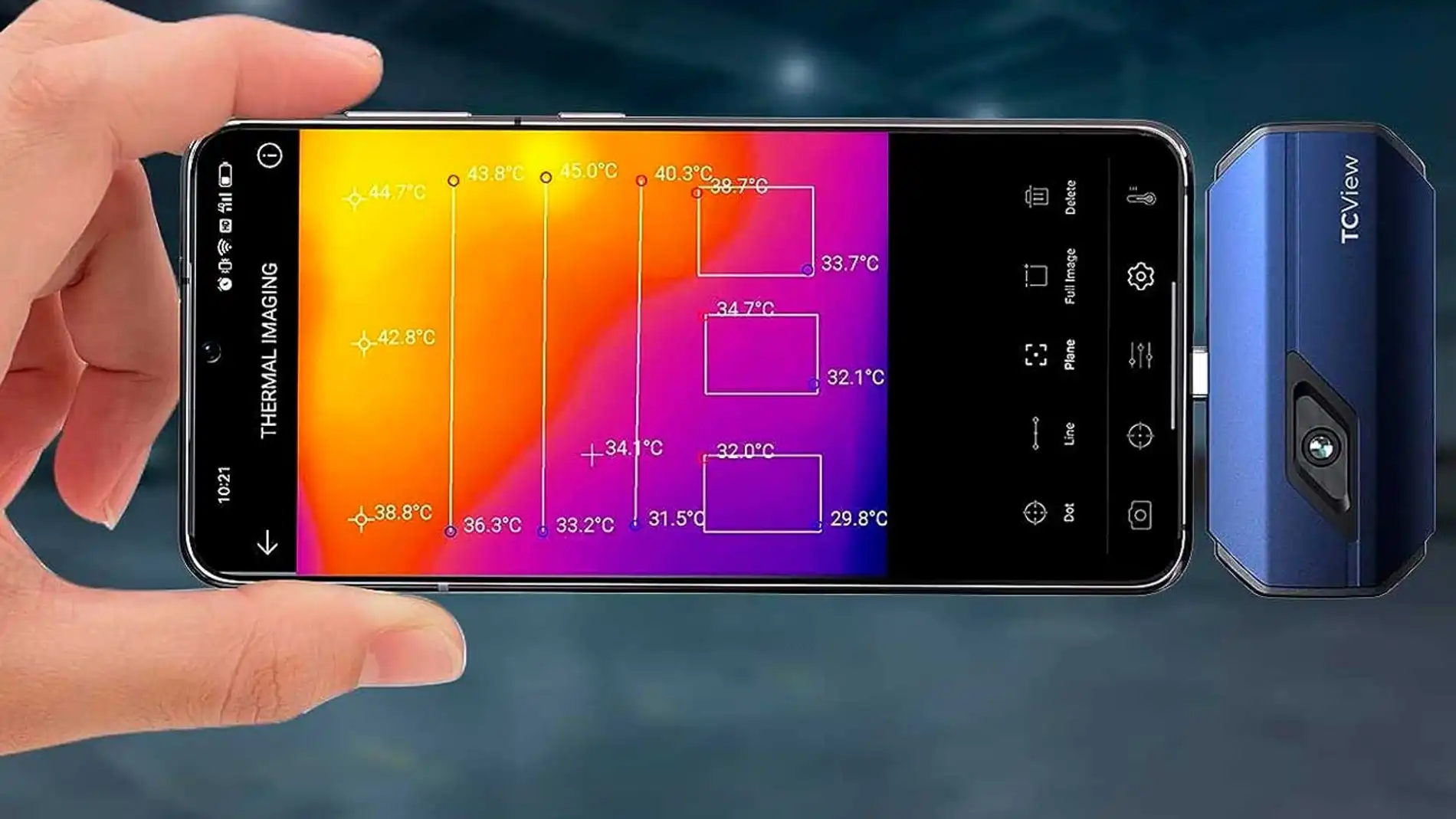 Cámaras térmicas para medir los efectos de la ola de calor con tu móvil