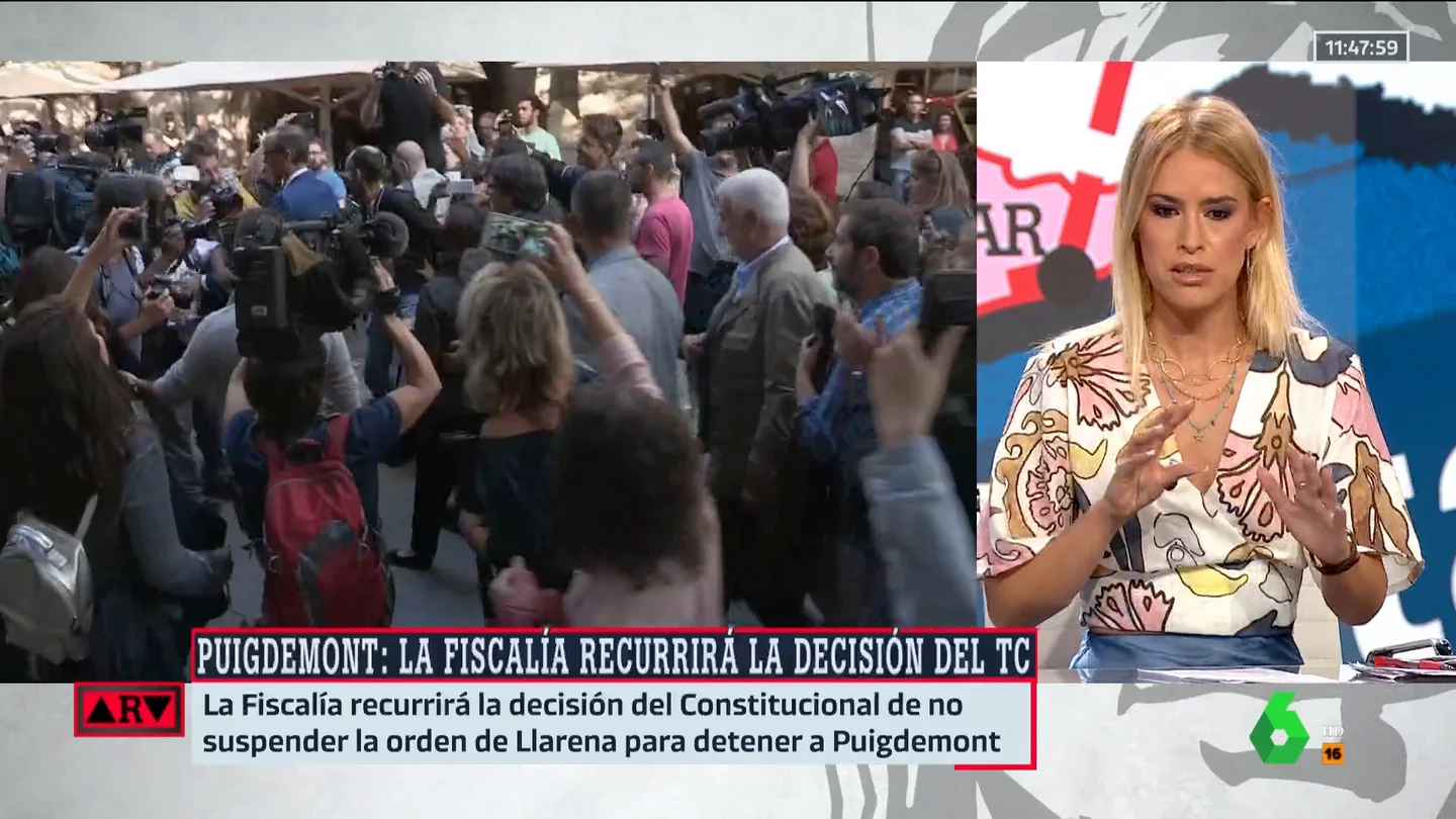 "¿Pretenden condicionar la gobernabilidad de España?": Afra Blanco cuestiona a la decisión de la Sala de vacaciones sobre Puigdemont "¿Pretenden condicionar la gobernabilidad de España?": Afra Blanco cuestiona a la decisión de la Sala de vacaciones sobre Puigdemont