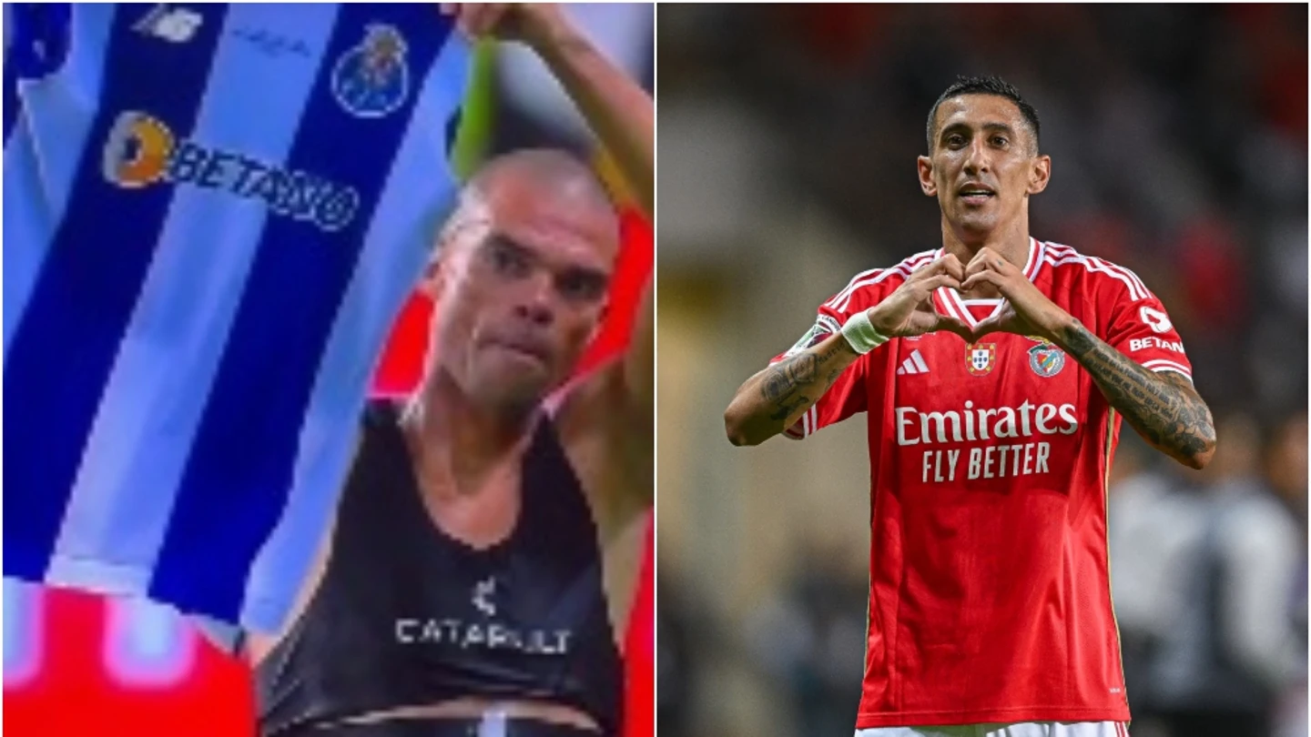 El gesto de Pepe a la afición del Benfica tras ser expulsado con el Oporto; Di María, el héroe El gesto de Pepe a la afición del Benfica tras ser expulsado con el Oporto; Di María, el héroe