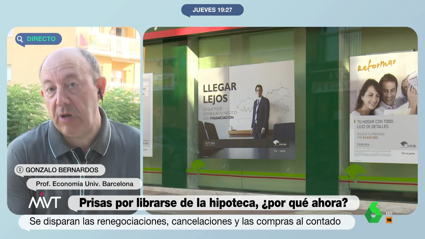 Bernardos, ante las cancelaciones de hipotecas: "Aún hay posibilidades de tener tipos de interés relativamente bajos" Bernardos, ante las cancelaciones de hipotecas: "Aún hay posibilidades de tener tipos de interés relativamente bajos"