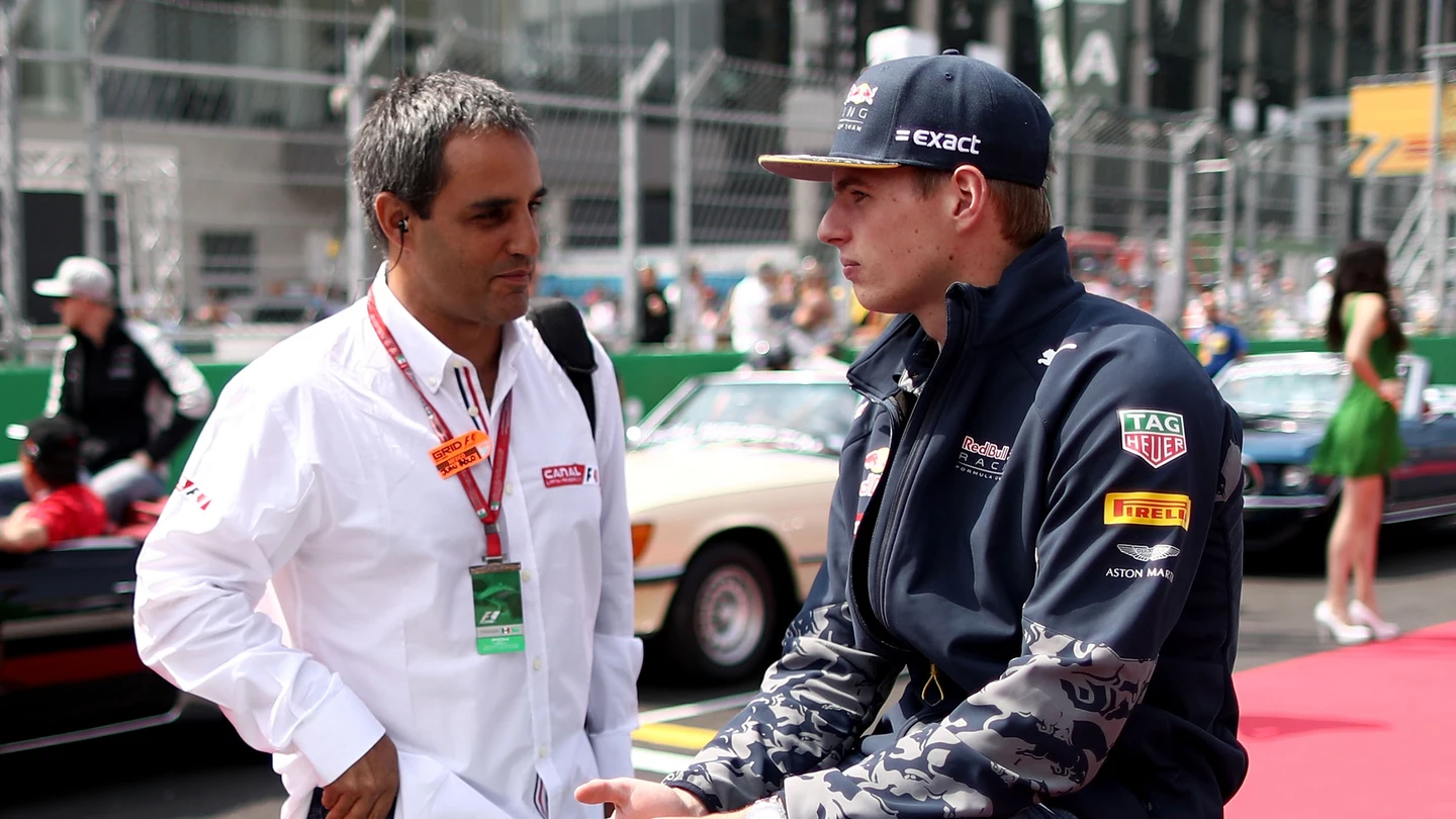 Juan Pablo Montoya y Max Verstappen Juan Pablo Montoya y Max Verstappen