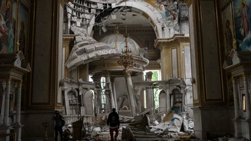 Así quedó la catedral de Odesa tras los ataques del pasado mes de julio.