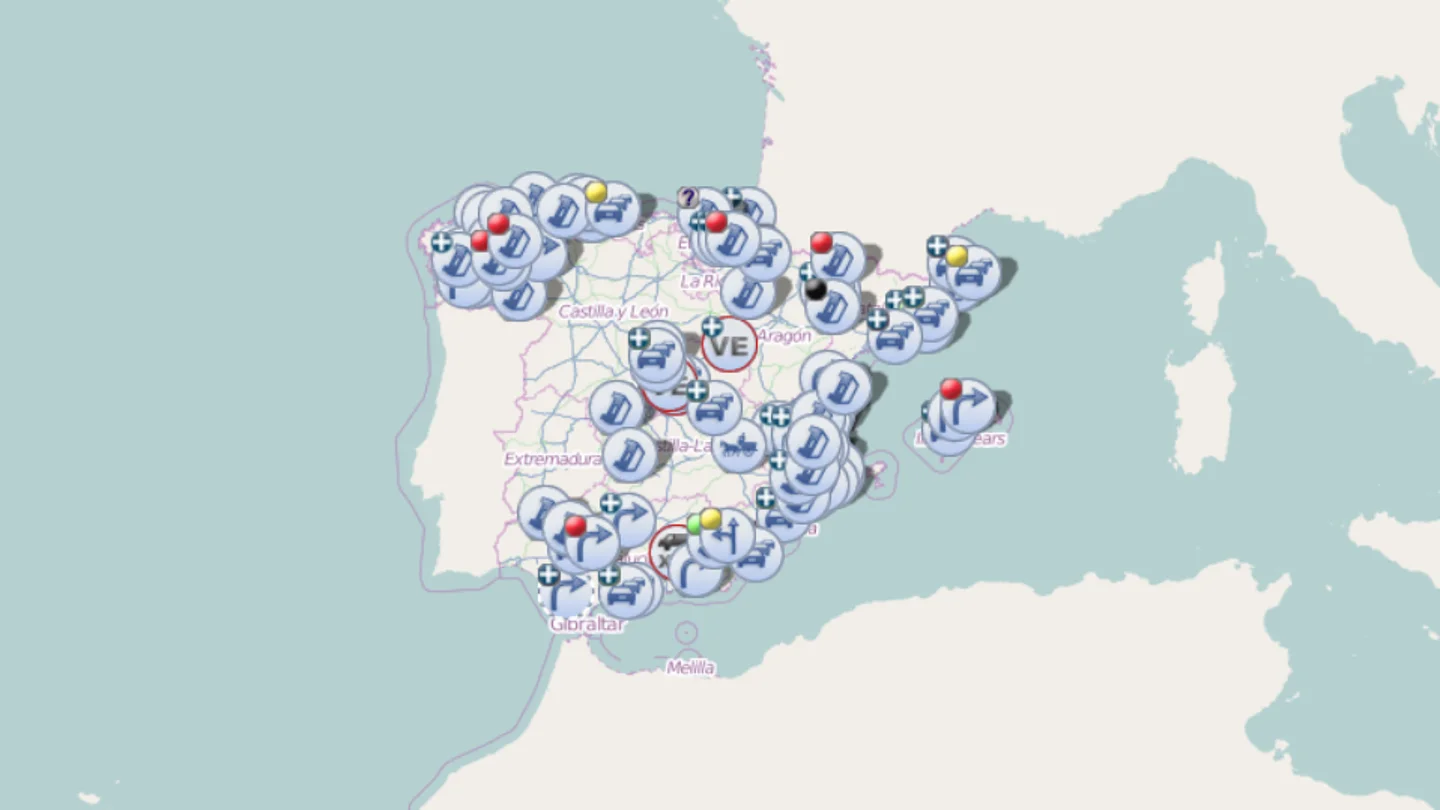 Consulta el tráfico en las carreteras en la Operación Especial del 15 de agosto en este mapa de la DGT en tiempo real Consulta el tráfico en las carreteras en la Operación Especial del 15 de agosto en este mapa de la DGT en tiempo real