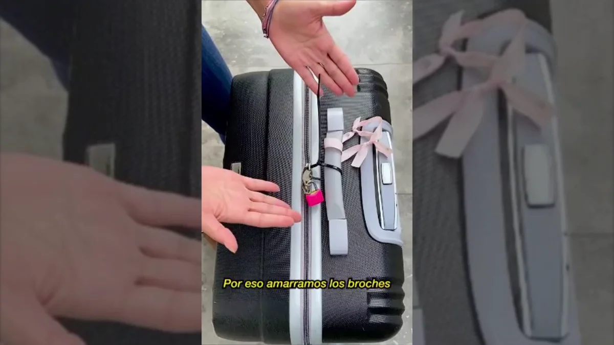 Un hombre muestra cómo evitar que te roben la maleta con un lápiz: No van  a abrirlo