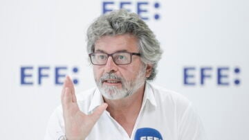 Antoni Castellà (Junts), durante una entrevista con la agencia EFE