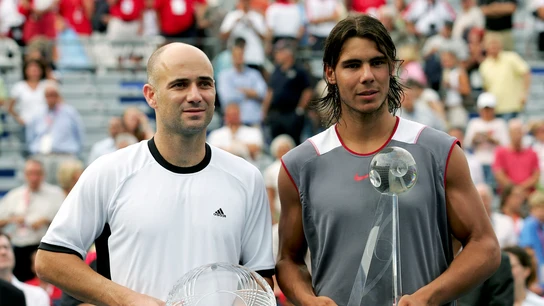 Andre Agassi y Rafa Nadal Andre Agassi y Rafa Nadal