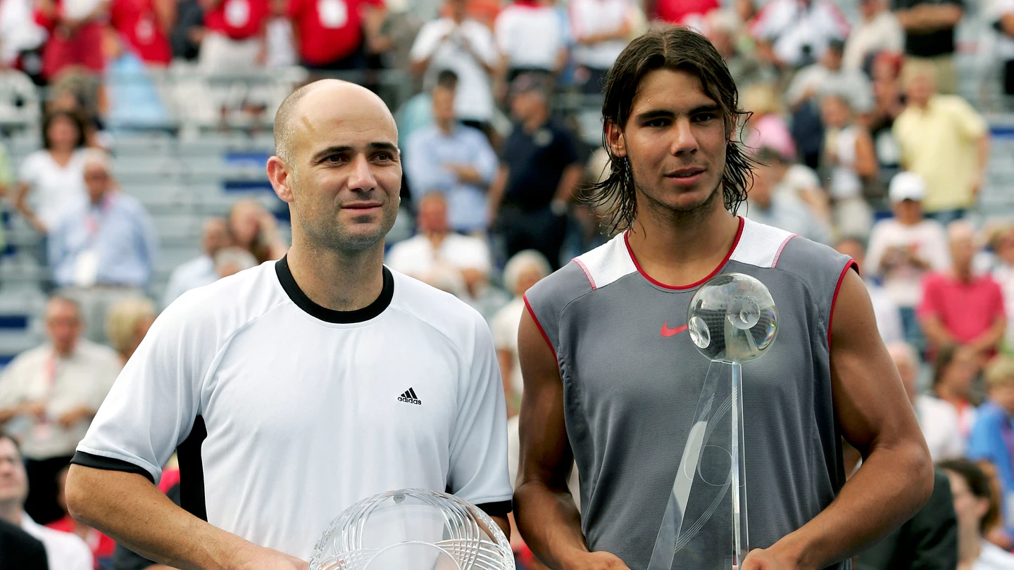 Andre Agassi y Rafa Nadal Andre Agassi y Rafa Nadal