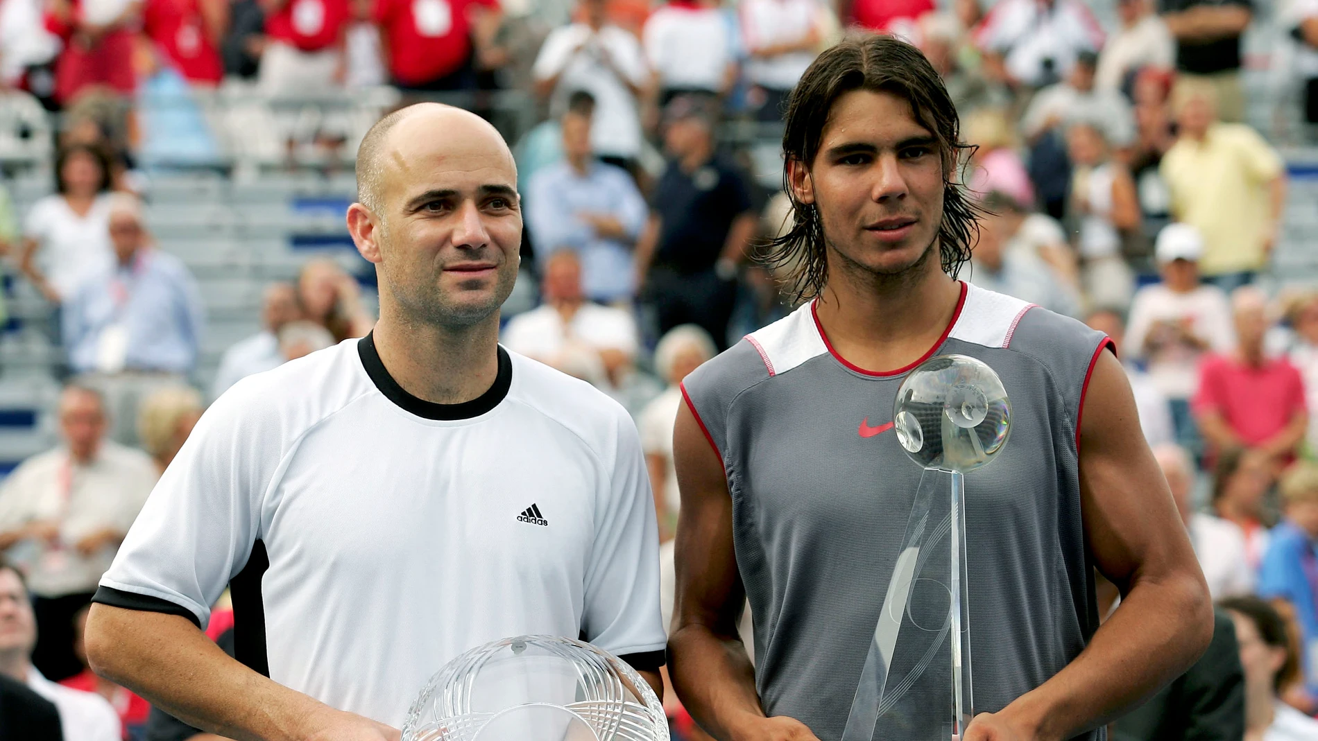 Andre Agassi y Rafa Nadal