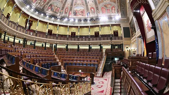 Fotografía de archivo del hemiciclo del Congreso de los Diputados Fotografía de archivo del hemiciclo del Congreso de los Diputados